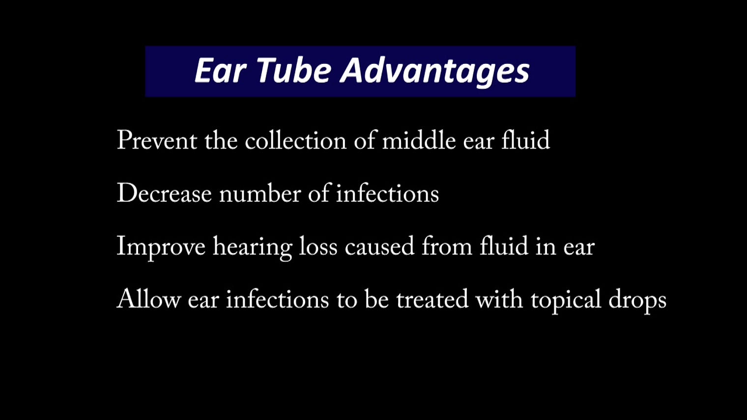 Ear tube explainer
